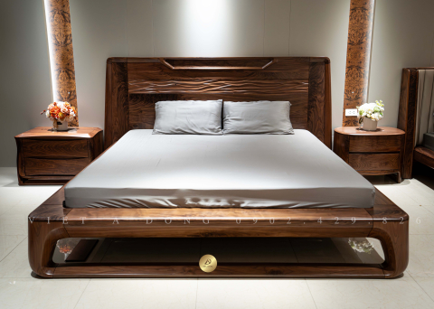 Giường ngủ gỗ óc chó DELICATE GN-43